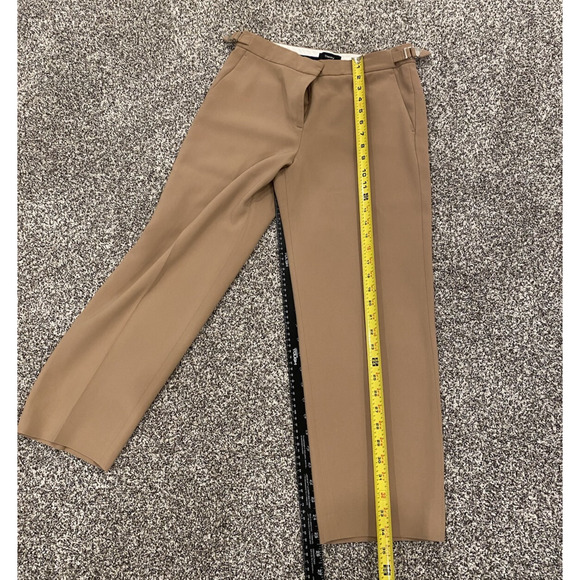 Theory Womens Size 2 Dress Pants Straight Tan Ankle Casual Office Career Slacks - Picture 8 of 10